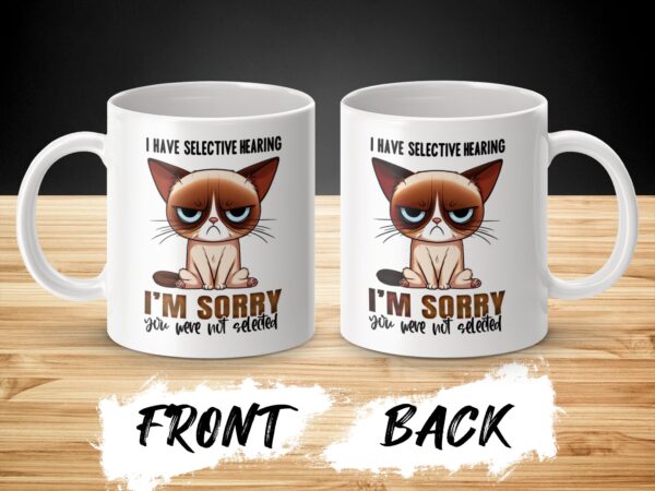 Selective Hearing Humorous Coffee Mug - Image 3