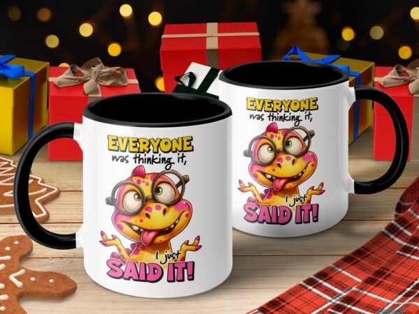 Funny Dinosaur Everyone Was Thinking It Mug - Image 4