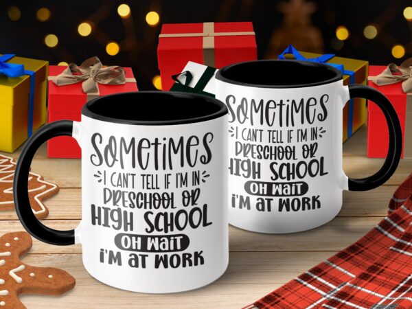 Sarcastic Oh Wait I'm At Work Coffee Mug - Image 4