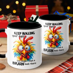 Funny Colorful Bird Bird Coffee Mug - Image 4
