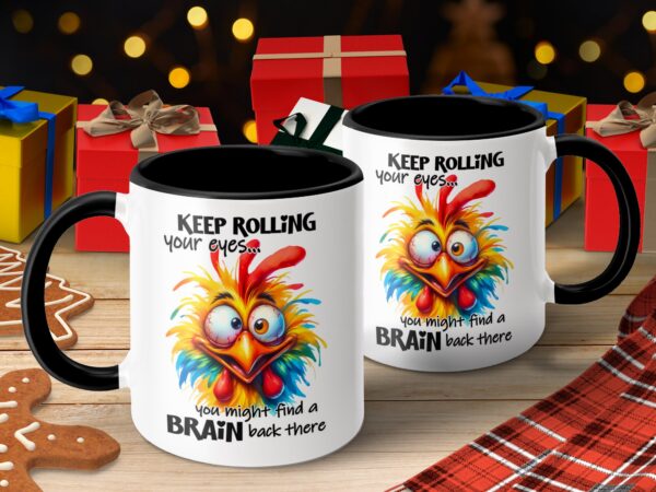 Funny Colorful Bird Bird Coffee Mug - Image 4