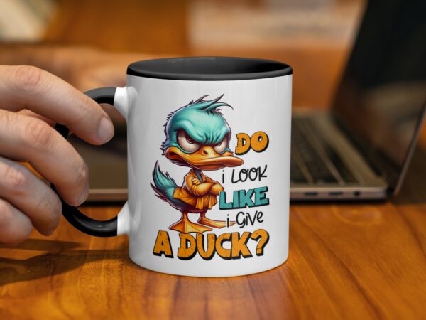 Funny Grumpy Duck Coffee Mug - Image 2