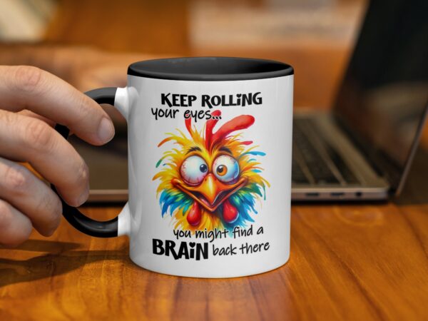 Funny Colorful Bird Bird Coffee Mug - Image 2