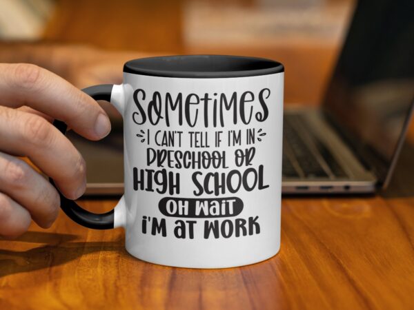 Sarcastic Oh Wait I'm At Work Coffee Mug - Image 2