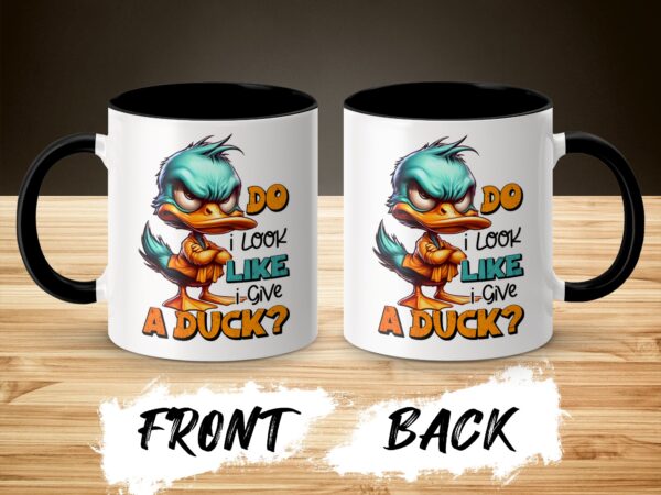 Funny Grumpy Duck Coffee Mug - Image 3