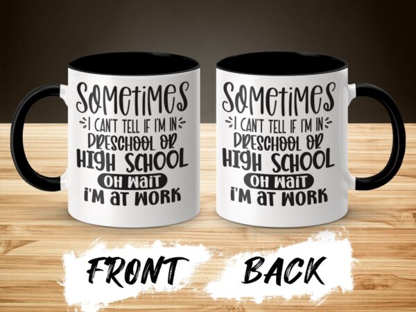 Sarcastic Oh Wait I'm At Work Coffee Mug - Image 3
