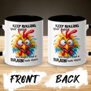 Funny Colorful Bird Bird Coffee Mug - Image 3