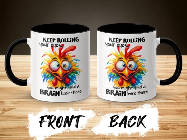 Funny Colorful Bird Bird Coffee Mug - Image 3