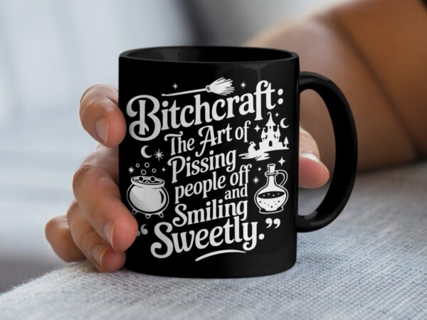 The Art of Pissing People Off Black Mug