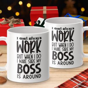 Funny I Don't Always Work Office Mug - Image 4