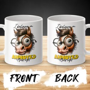 I believe in annoyed at first sight Horse Mug - Image 3