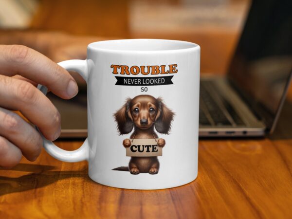 Trouble Never Looked So Cute Dog Mug - Image 3