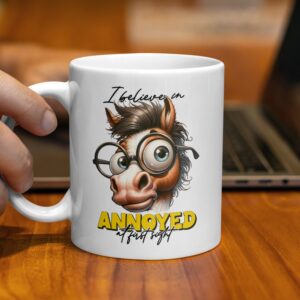 I believe in annoyed at first sight Horse Mug - Image 2