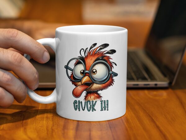 Playful Cartoon Bird Cluck It Funny Cute Mug - Image 2