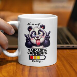 Sarcastic Comments Loading Cute Panda Mug - Image 2