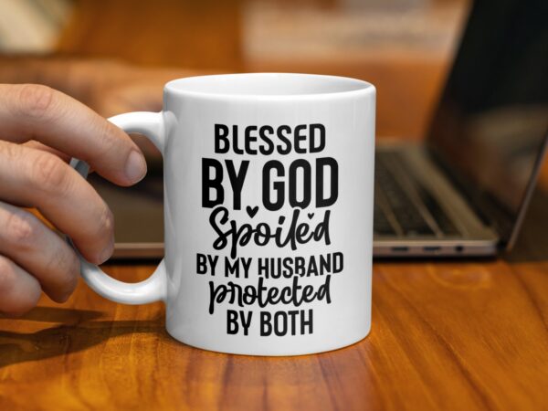 Blessed by God Inspirational Office Mug - Image 2