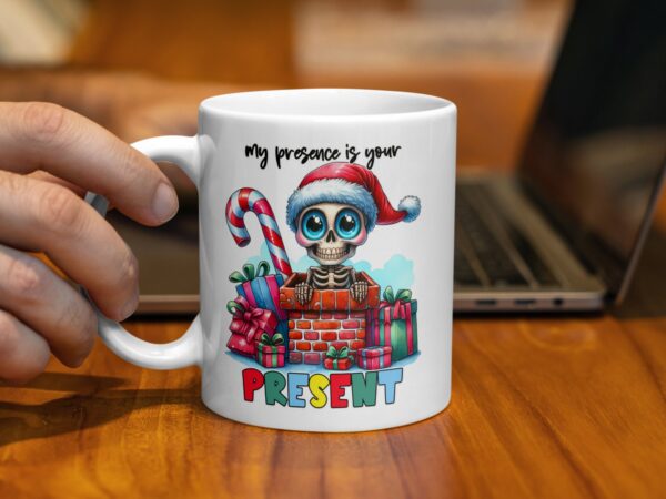 Funny Skeleton Santa Coffee Mug - Image 2