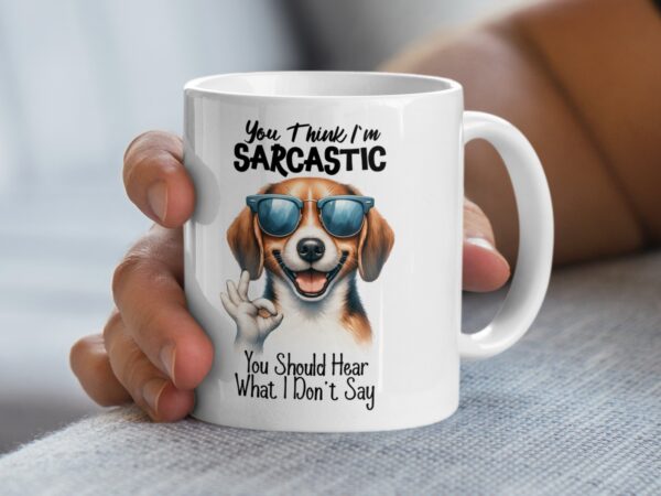 Funny Dog With Sunglasses Sarcastic Coffee Mug