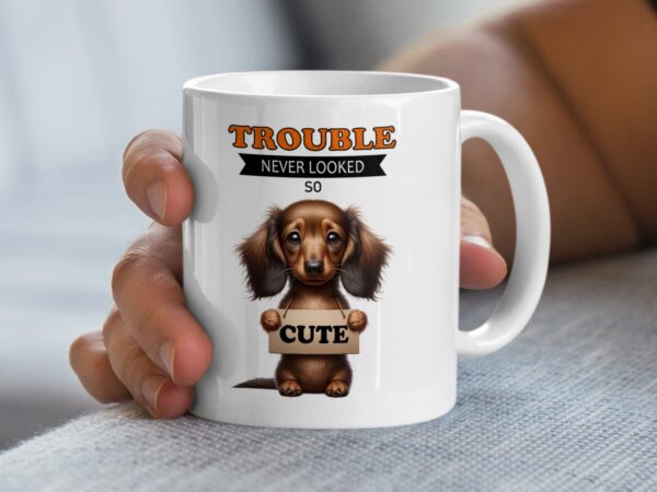 Trouble Never Looked So Cute Dog Mug