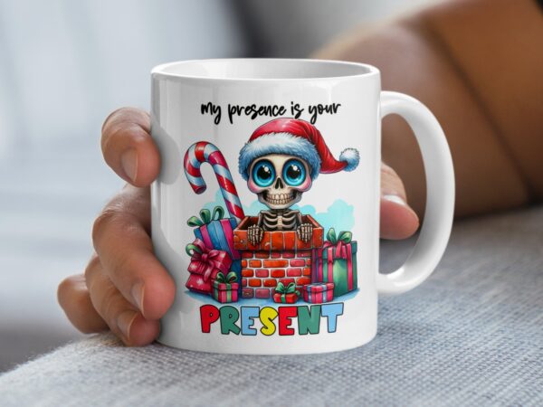 Funny Skeleton Santa Coffee Mug